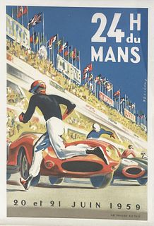 Beligond - 24 Hours Du Mans Rally Vintage Poster