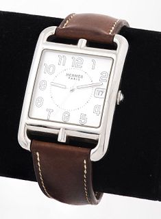 HERMES Paris Cape Cod Stainless Steel Wristwatch
