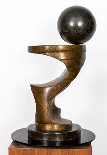 Charles Strain 'Moon in Scorpio' Bronze Sculpture