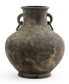Chinese Bronze Hu Vase