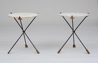 STYLE OF MAISON JANSEN, PAIR OF SIDE TABLES