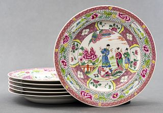Chinese Famille Rose Plates, 6