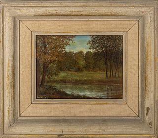 James Montague "The Brook" Oil on Masonite
