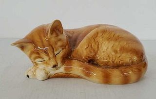 Goebel Porcelain Sleeping Cat