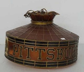 Vintage Steelers Hanging Pool Table Light