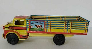 Mar Toys Tin Stake Body Truck