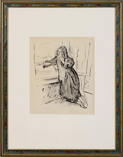 JULES PASCIN (1885-1930): MATHILDE (GIRL AT A WINDOW)