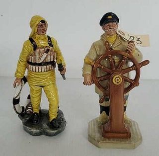Royal Doulton "The Helmsman" & "The Lifeboat Man"