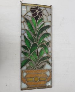 31" x 11.5" Hanging Stained Glass Pane