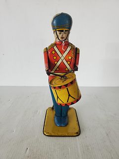 1930's Tin Litho Drum Major Wind Up Toy