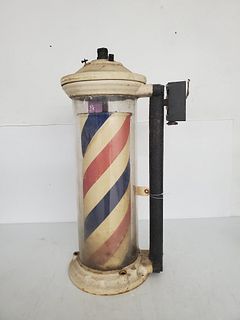 Vintage Electric Wall Mount Barber Shop Pole