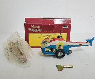 Santa's Workshop Wind-Up Helicopter Collector Toy