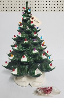 21" Electric 2-Piece Ceramic Christmas Tree