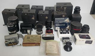 (9) Vintage Boxed Cameras & Other Accessories