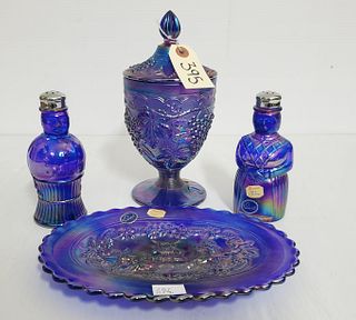 (4) Imperial Carnival Glass Pieces