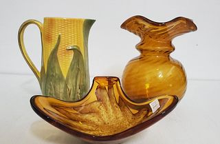 (3) Unique Glassware Pieces