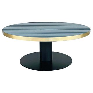 GUBI 2.0 Coffee Table in Brass, Glass & Steel, NEW