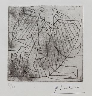 Pablo Picasso (1881 - 1973) Joueuses a la balle