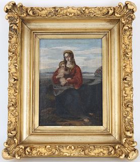 Old Master Madonna and Child painting