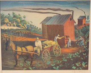 Buell Whitehead (FL. 1919 - 1993) "Tobacco Barn"