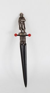 19th C. Letter Opener with Figure of Napoleon