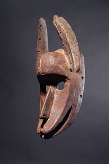 20th C. Bamana Ppl, Saruka Mask (hyena)