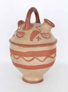 20th C. Ritual Spouted Vessel, East Africa