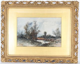 Francis Stayman Medairy (1856 - 1930) Watercolor