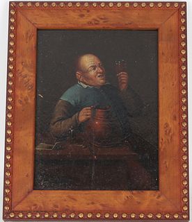 School of Teniers, 17th C. Painting of a Man