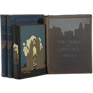 Lot of 4 books on England, incl. London and Oxford