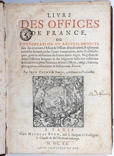 French Legal Book, 2 Works. in 1, Paris, 1620