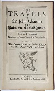 Travels of Sir John Chardin, First Vol, 1686