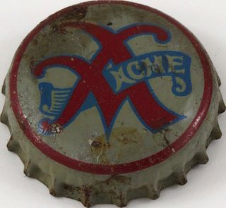 1944 Acme Beer Cork Backed crown San Francisco, California