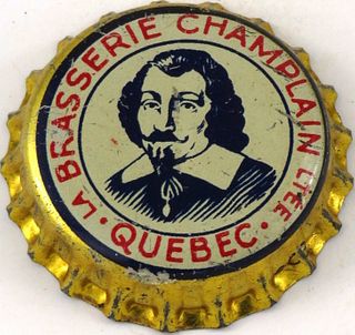 1938 Brasserie Champlain Cork Backed crown Quebec, Quebec