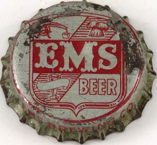 1945 EMS Beer Cork Backed crown East Saint Louis, Illinois