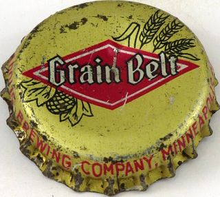 1957 Grain Belt Beer Cork Backed crown Minneapolis, Minnesota