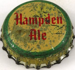 1954 Hampden Ale Cork Backed crown Willimansett, Massachusetts