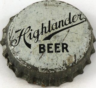 1951 Highlander Beer Cork Backed crown Missoula, Montana