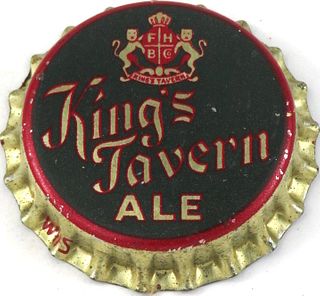 1938 King's Tavern Ale Cork Backed crown Flint, Michigan