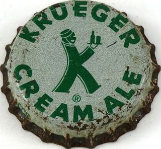 1952 Krueger Cream Ale Cork Backed crown Newark, New Jersey