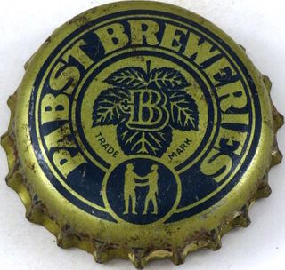 1938 Pabst Breweries ~KY tax Cork Backed crown Milwaukee, Wisconsin