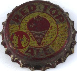 1940 Red Top Ale ~NC Tax (red) Cork Backed crown Cincinnati, Ohio