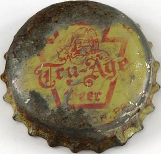 1948 Tru-Age Beer ~PA Pint Tax Cork Backed crown Scranton, Pennsylvania