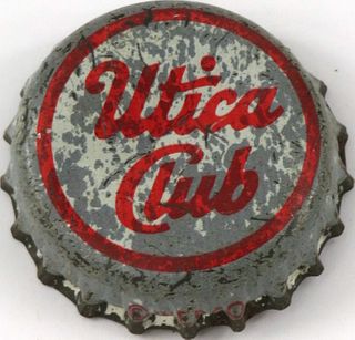 1959 Utica Club Beer Cork Backed crown Utica, New York