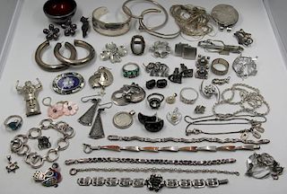 JEWELRY. Miscellaneous Silver Grouping.