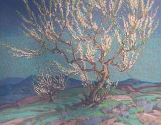 Raymond Nott (American 1888-1948) Blooming Trees
