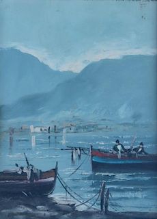 19th c. Italian Venetian Harbor