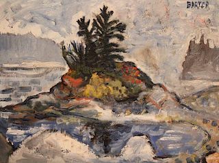 Philip Barter (American b. 1936 ) "Foggy Island 69"