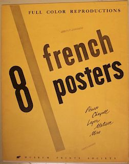 French Poster Portfolio, Seven of Eight French Posters published by the Museum Prints Society