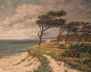 Moller (20th c. Continental School) Coastal Landscape